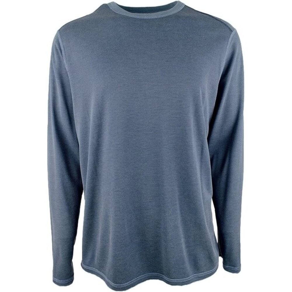 Tommy Bahama Flip Sky IslandZone Reversible Long Sleeve Tee Men’s S Ocean Deep - Picture 2 of 5